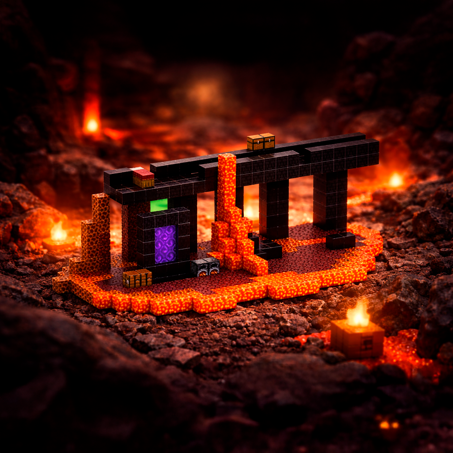 Lava Gate - Magnetiske byggeklodser