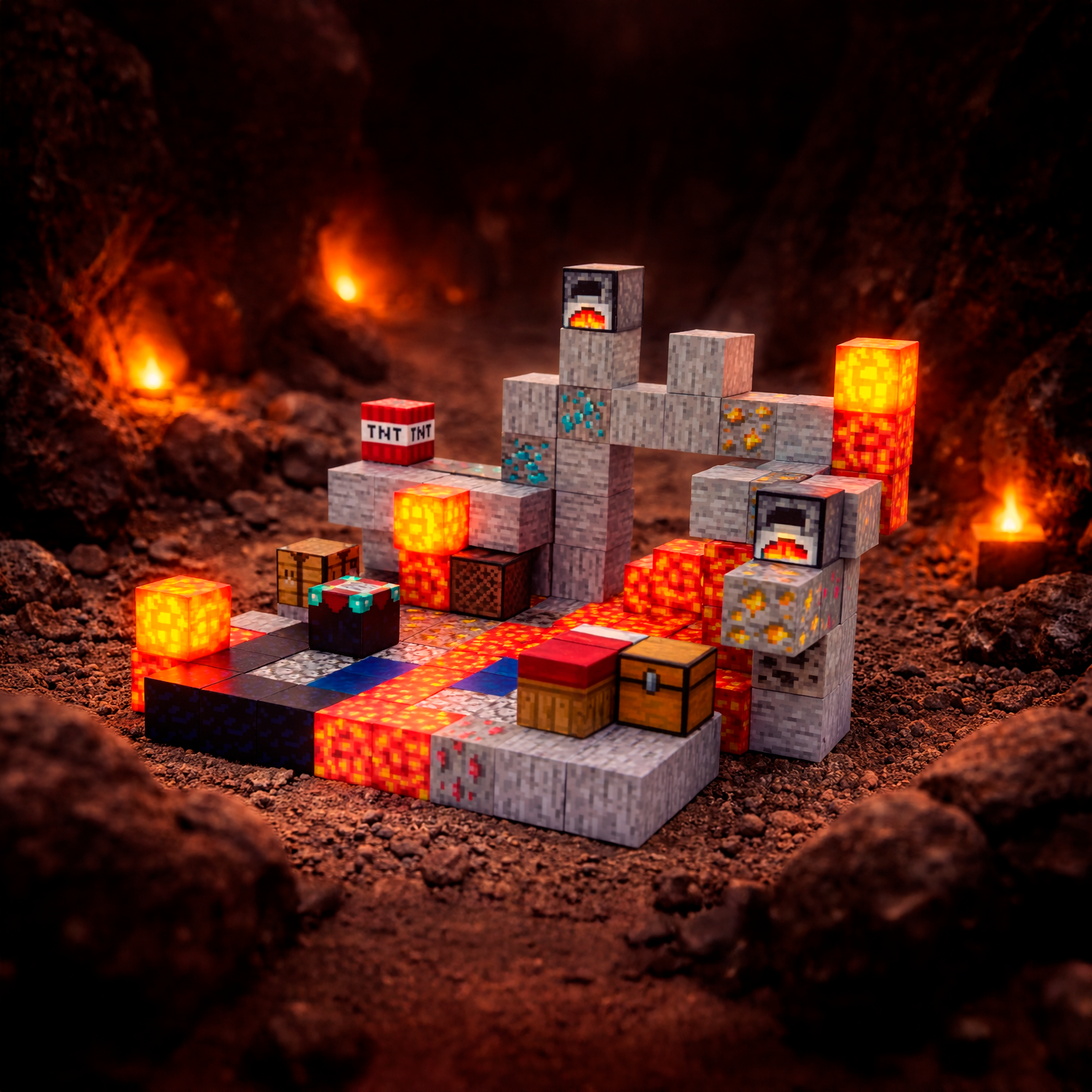 Mine Adventure - Magnetiske byggeklodser