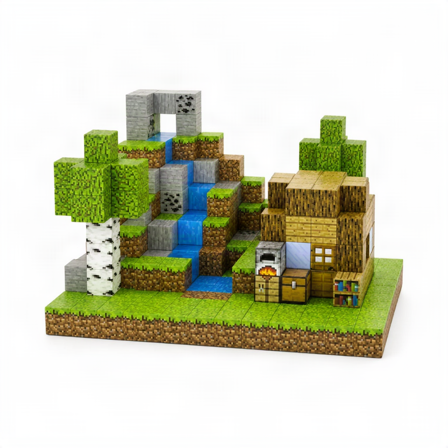 Forest Cabin - Magnetiske byggeklodser